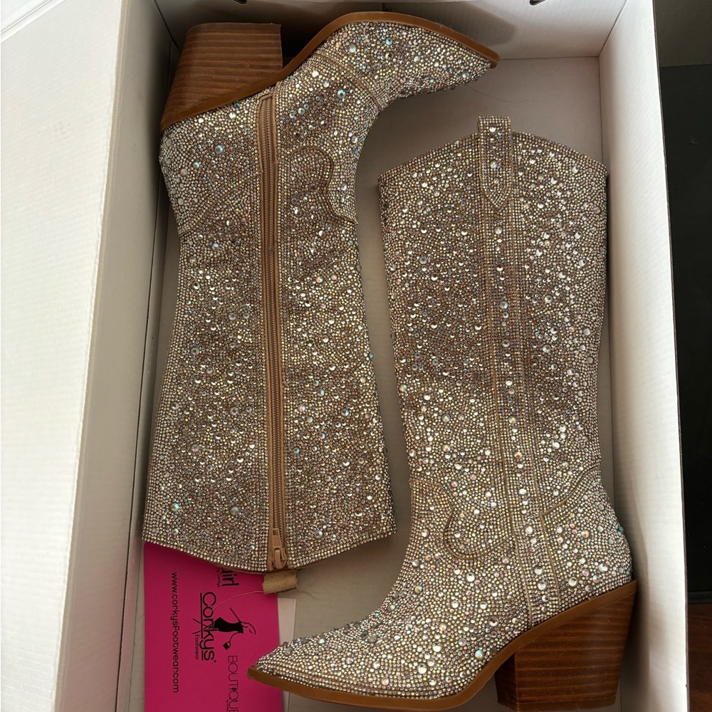 Rhinestone Boots